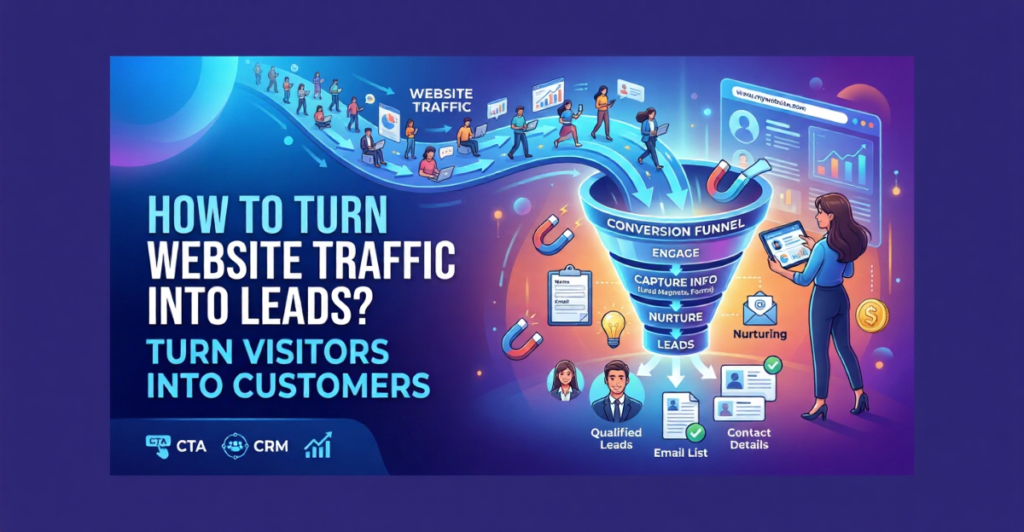 website traffic into lead