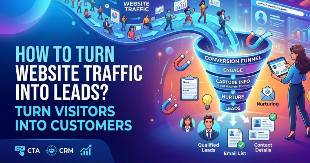 website traffic into leads