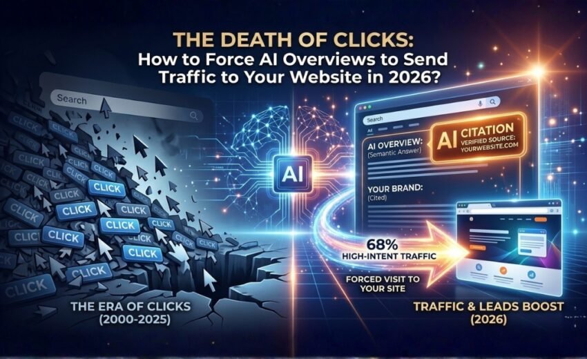 The Death of Clicks: How to Force AI Overviews to Send Traffic to Your Website in 2026?