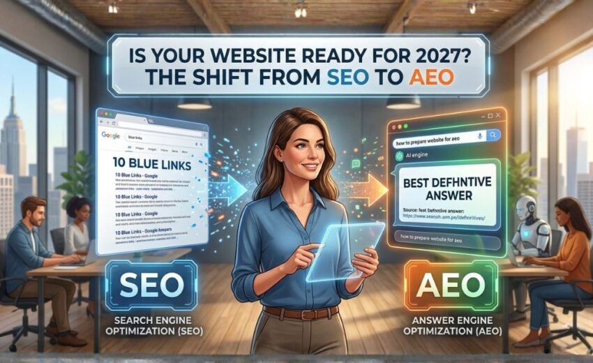 Is Your Website Ready for 2027? The Shift from Search Engines Optimization (SEO) to Answer Engines Optimization (AEO)